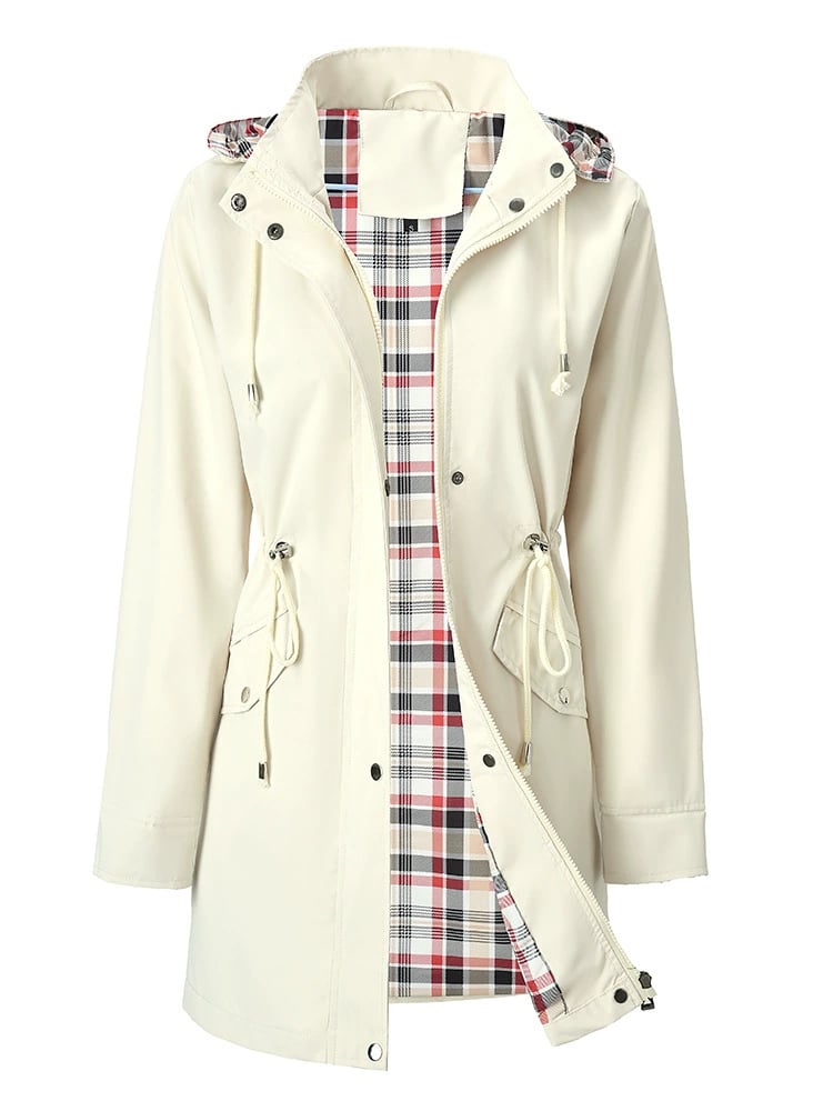 Solveig Veste imperméable à capuche