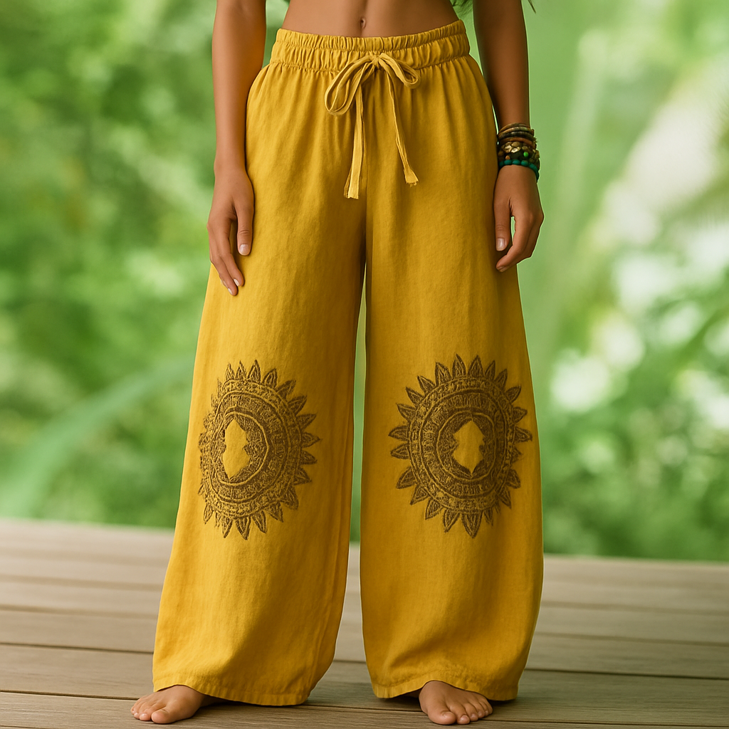 Sara pantalon à imprimé mandala
