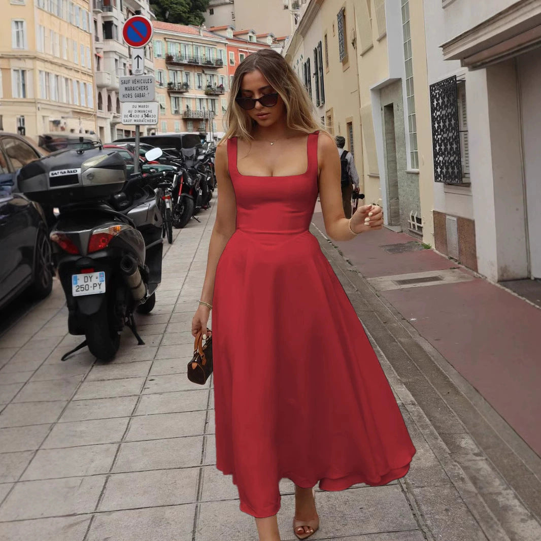 Noe Robe Midi Fluide et Classique