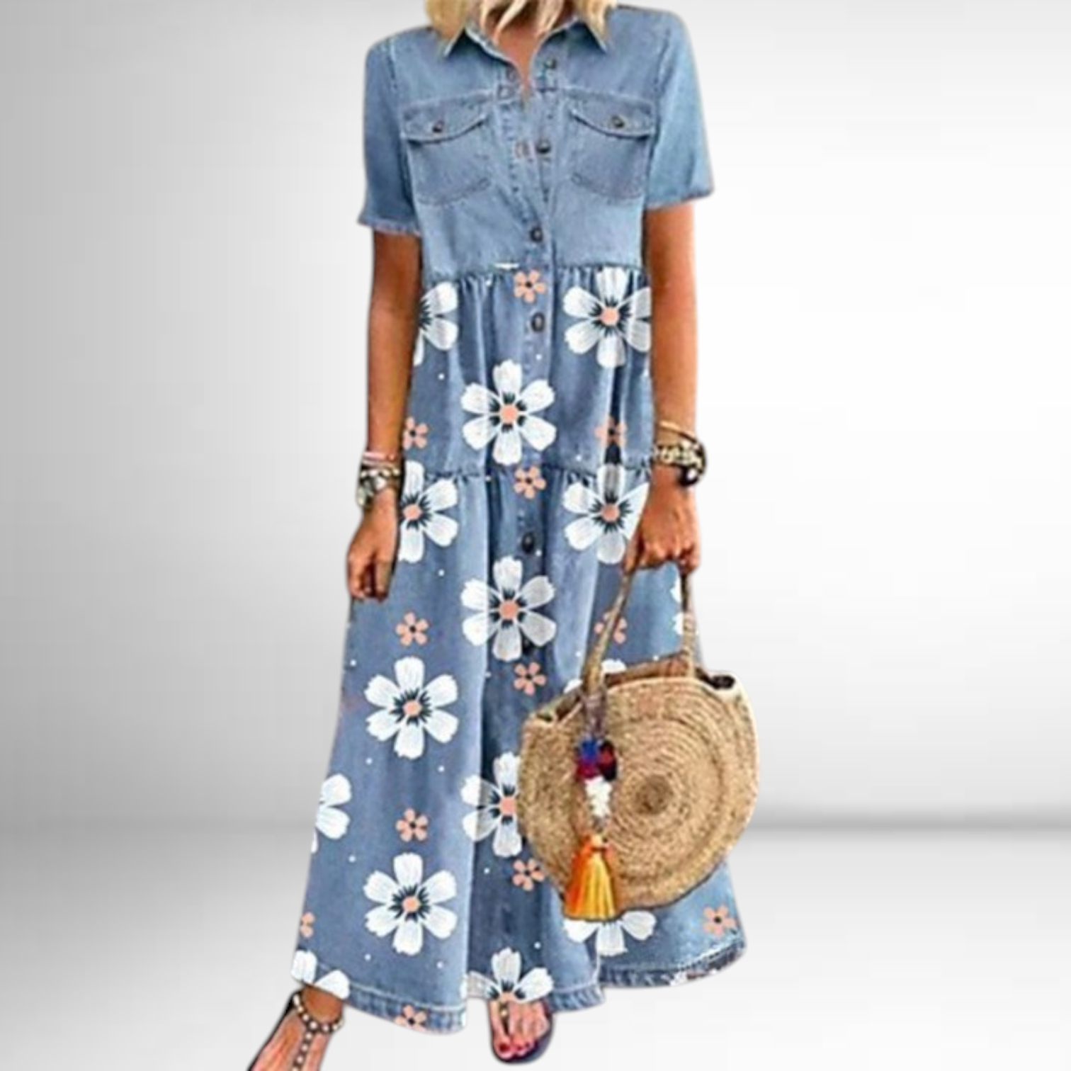 Noa Robe en jean élégante