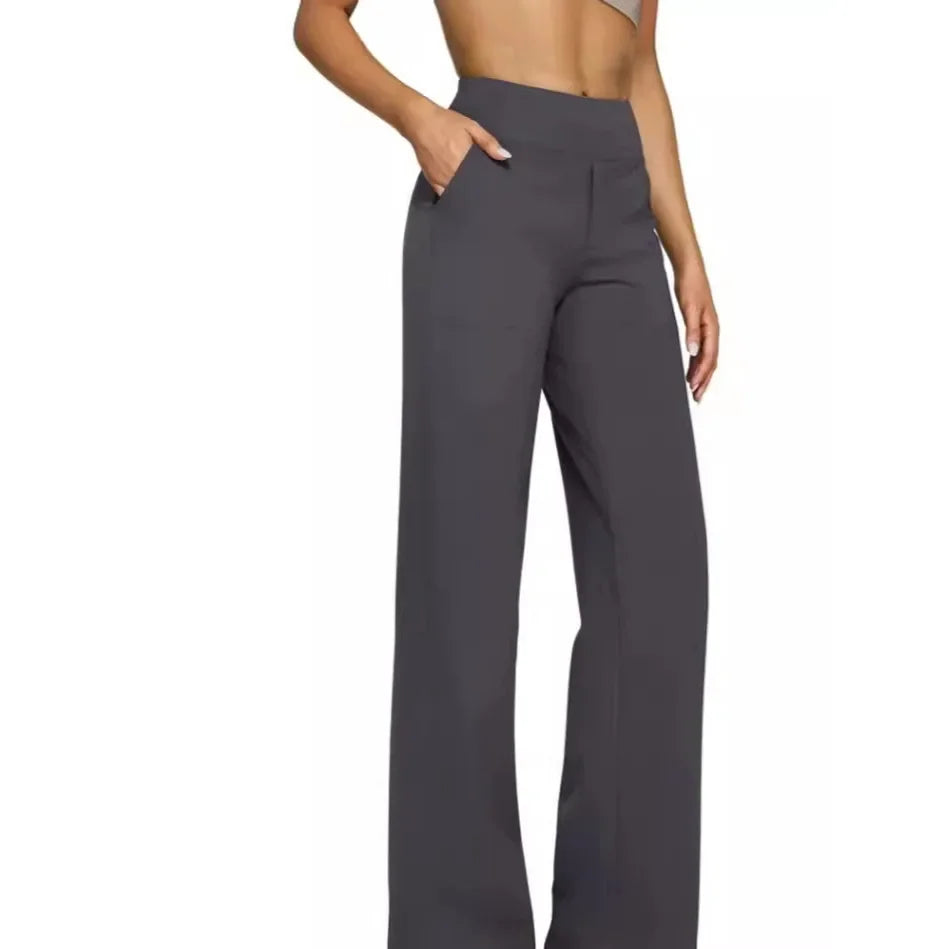 Ilouise Pantalon Décontracté Taille Haute