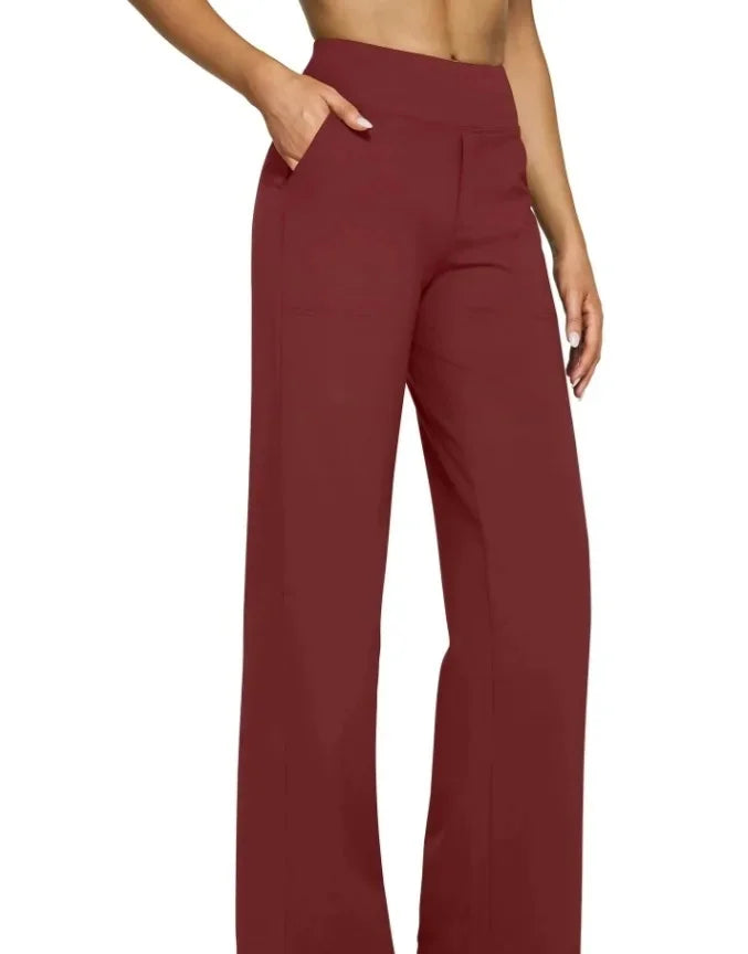 Ilouise Pantalon Décontracté Taille Haute