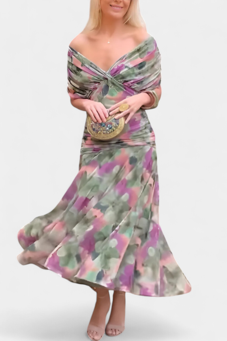 Andora robe longue maxi à motif floral