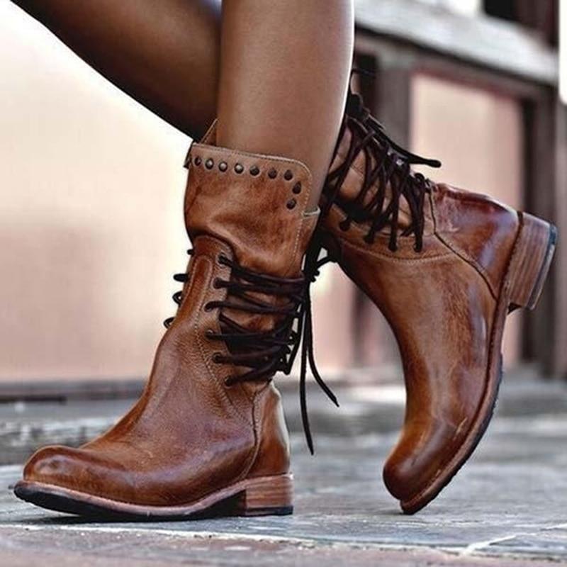 Klara Bottines en cuir à lacets