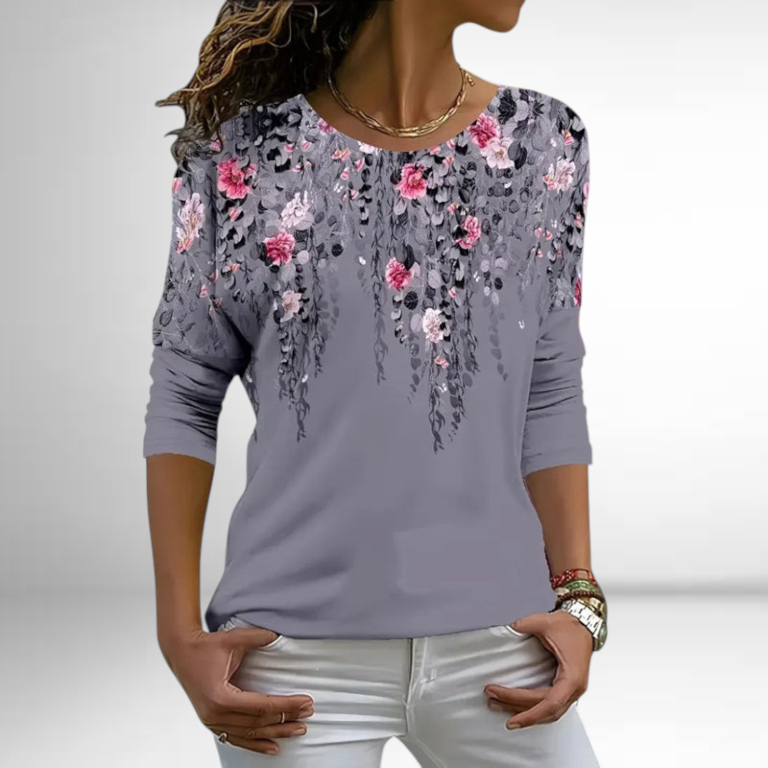 Elisa T-shirt vintage avec motif floral