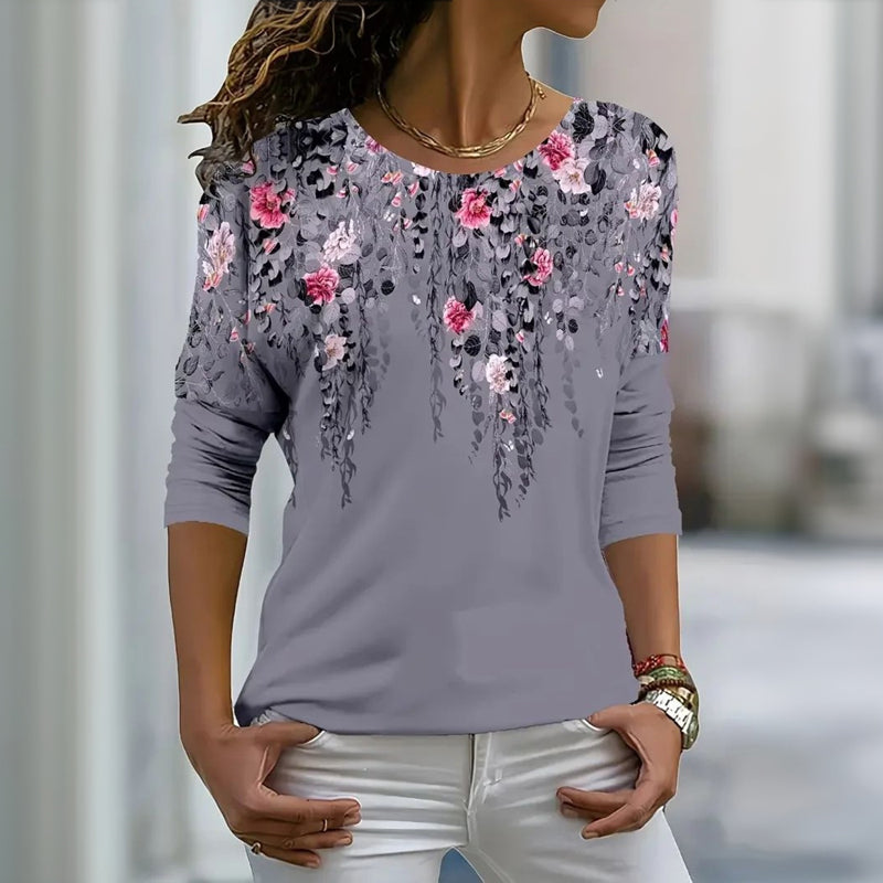 Elisa T-shirt vintage avec motif floral