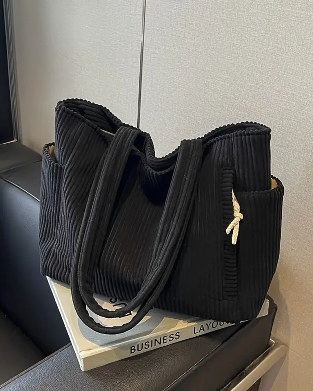 Sigrid Sac cabas en tissu côtelé