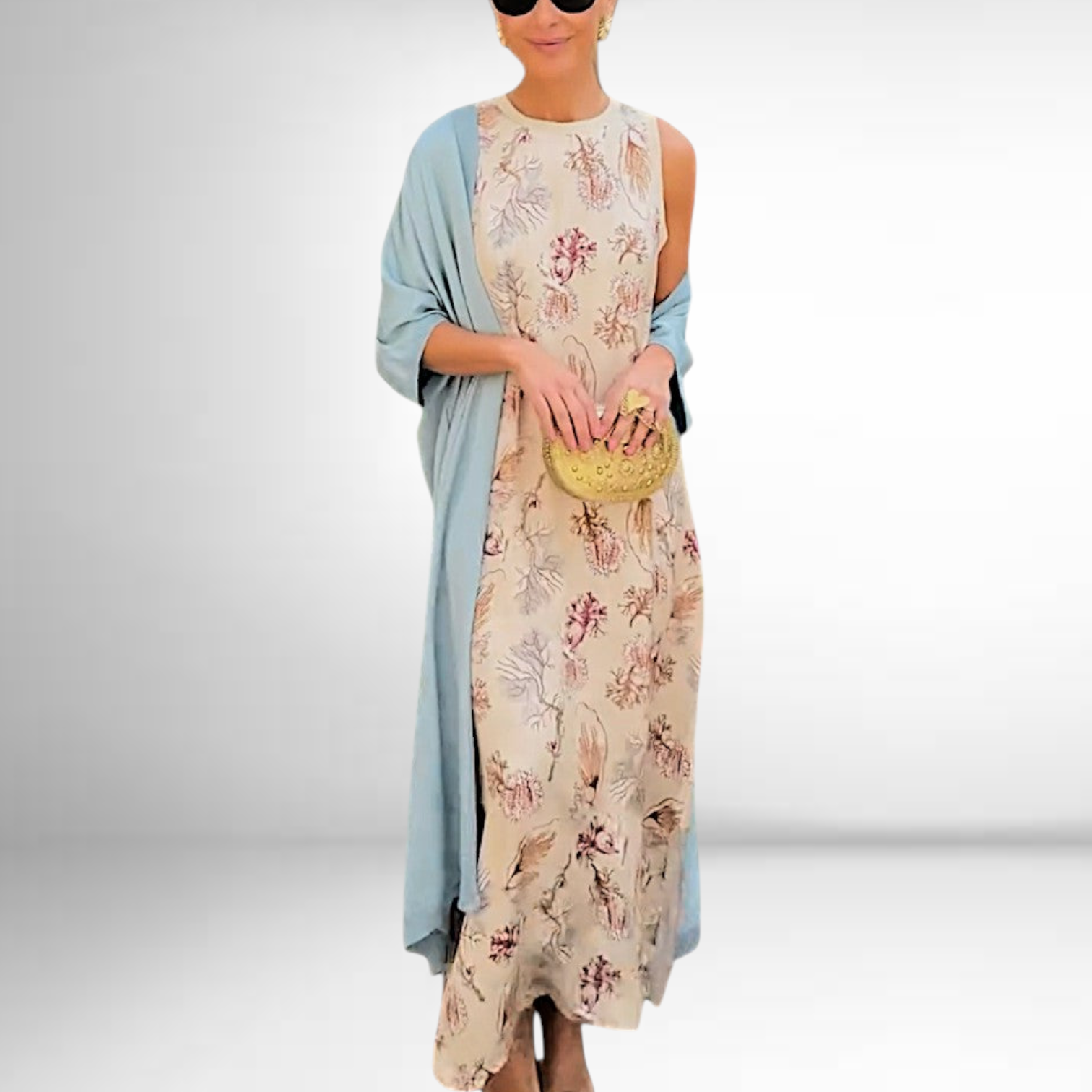 Vera Robe longue avec cardigan