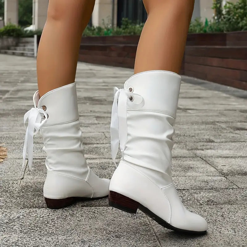 Annelie Bottes mi-mollet à talon bas
