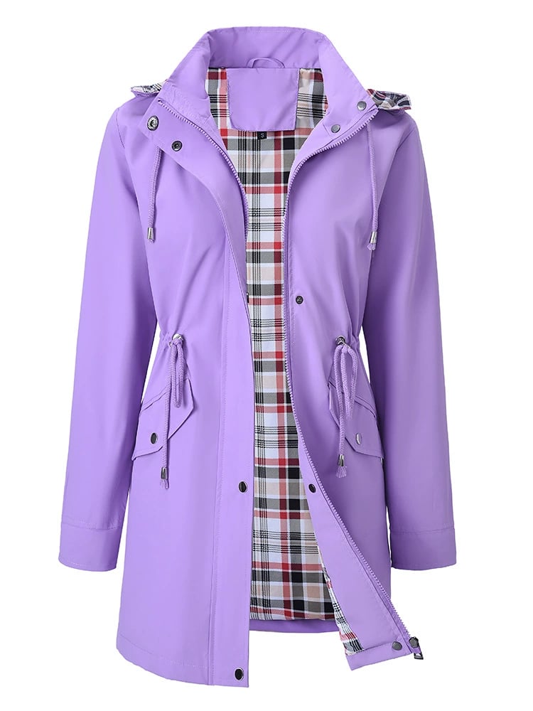 Solveig Veste imperméable à capuche