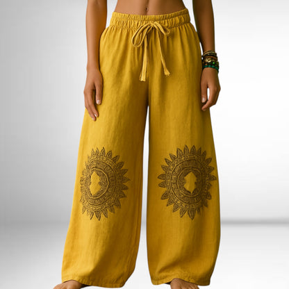 Sara pantalon à imprimé mandala