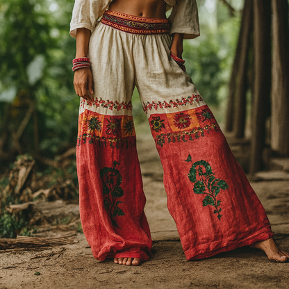 Sara pantalon à imprimé mandala