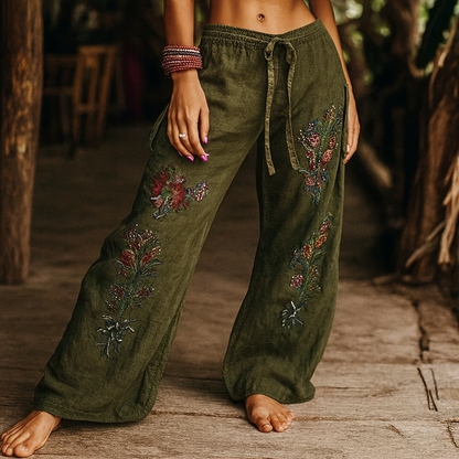 Sara pantalon à imprimé mandala