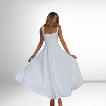 Noe Robe Midi Fluide et Classique