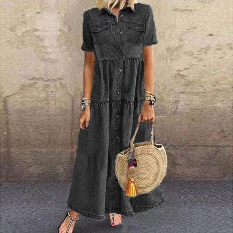 Noa Robe en jean élégante