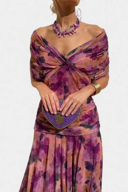 Andora robe longue maxi à motif floral