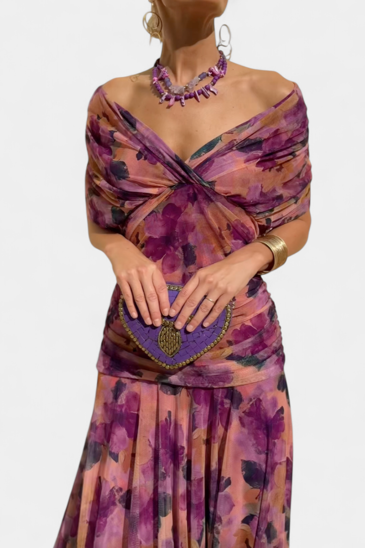 Andora robe longue maxi à motif floral