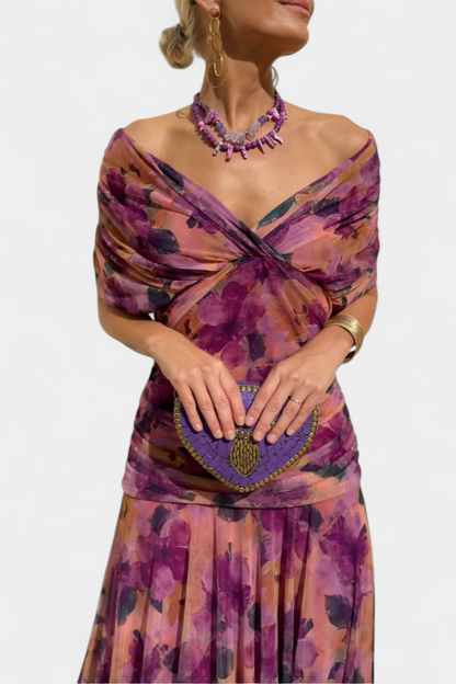 Andora robe longue maxi à motif floral