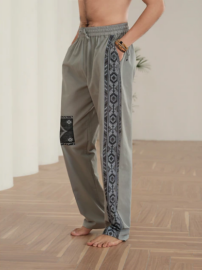 Pantalon ethnique Hendrick à coupe décontractée