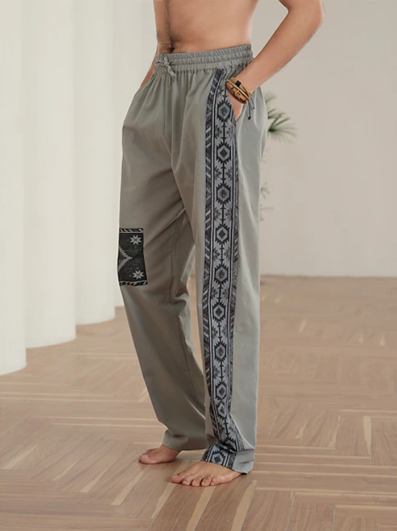 Pantalon ethnique Hendrick à coupe décontractée
