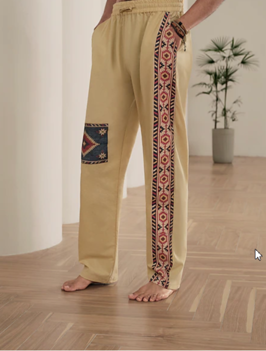 Pantalon ethnique Hendrick à coupe décontractée