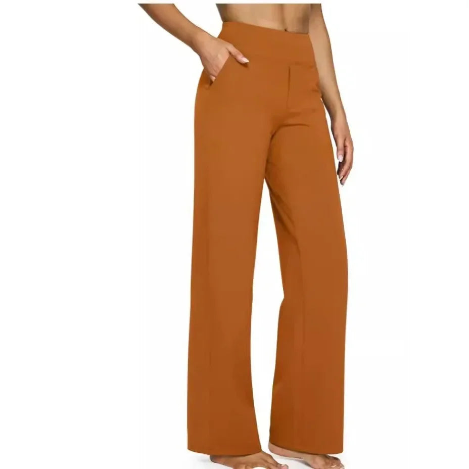 Ilouise Pantalon Décontracté Taille Haute