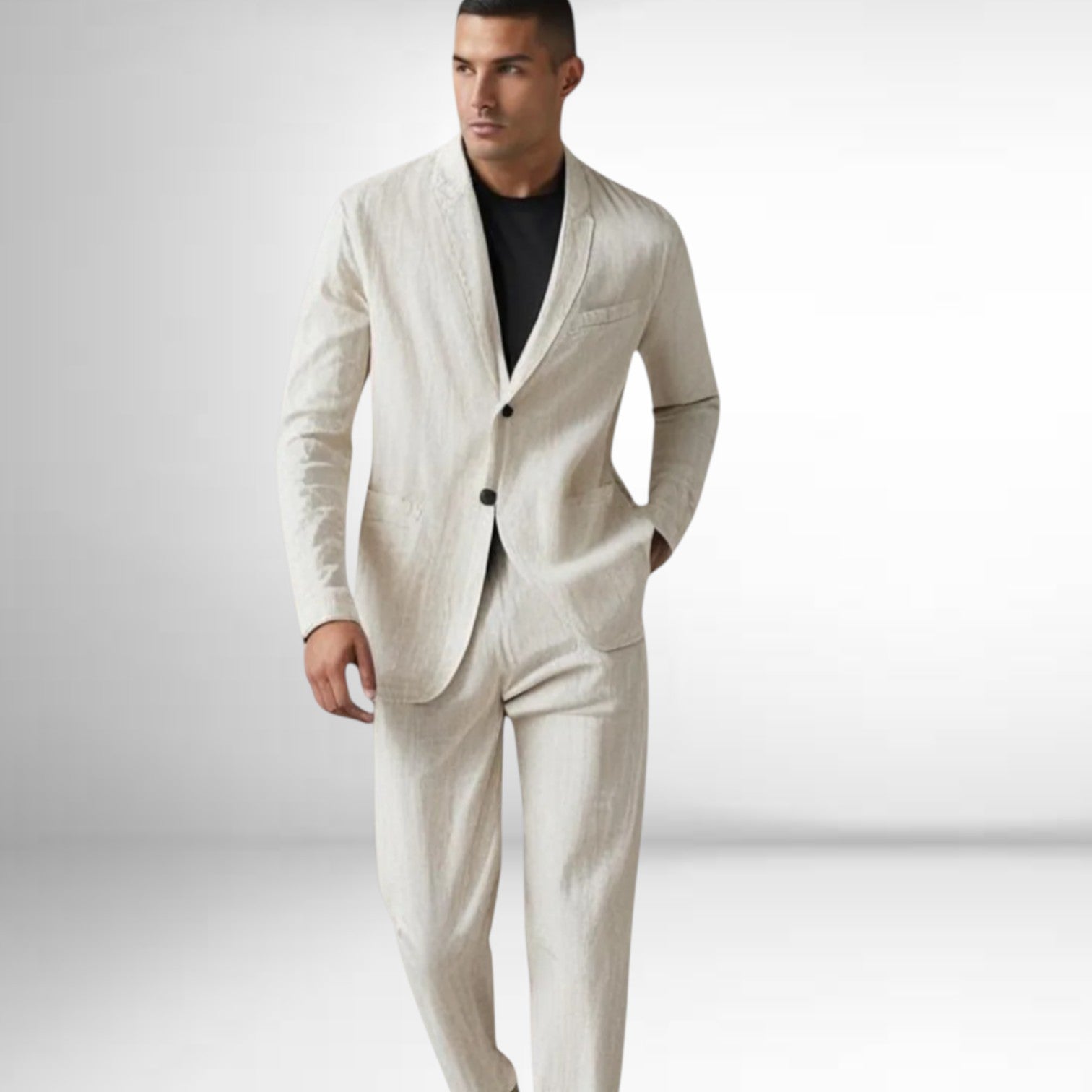 Gabriel ensemble de lin élégant