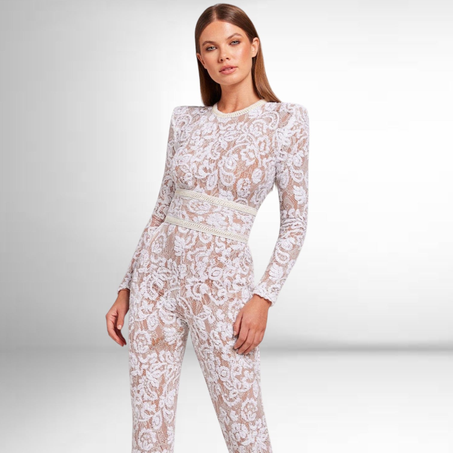 Theresia™ - Combi-pantalon élégant à bordures
