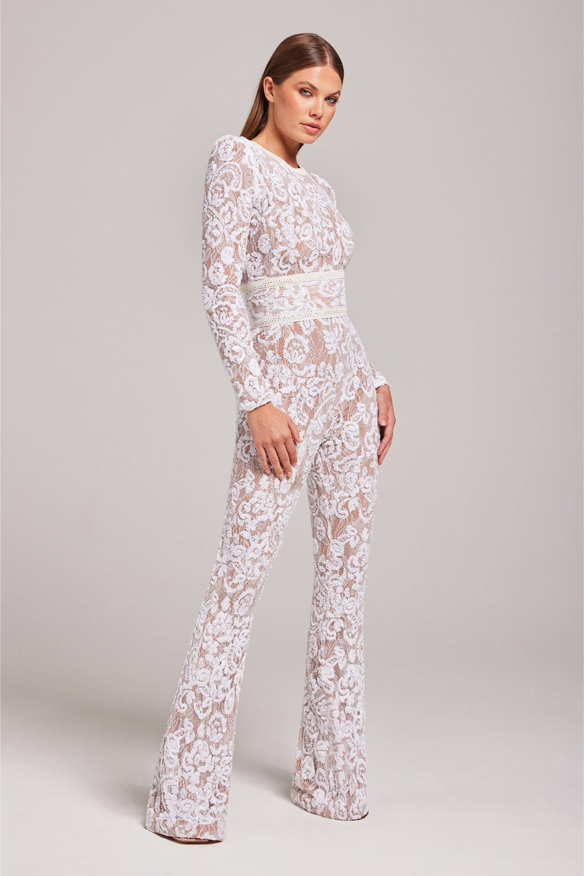 Theresia™ - Combi-pantalon élégant à bordures