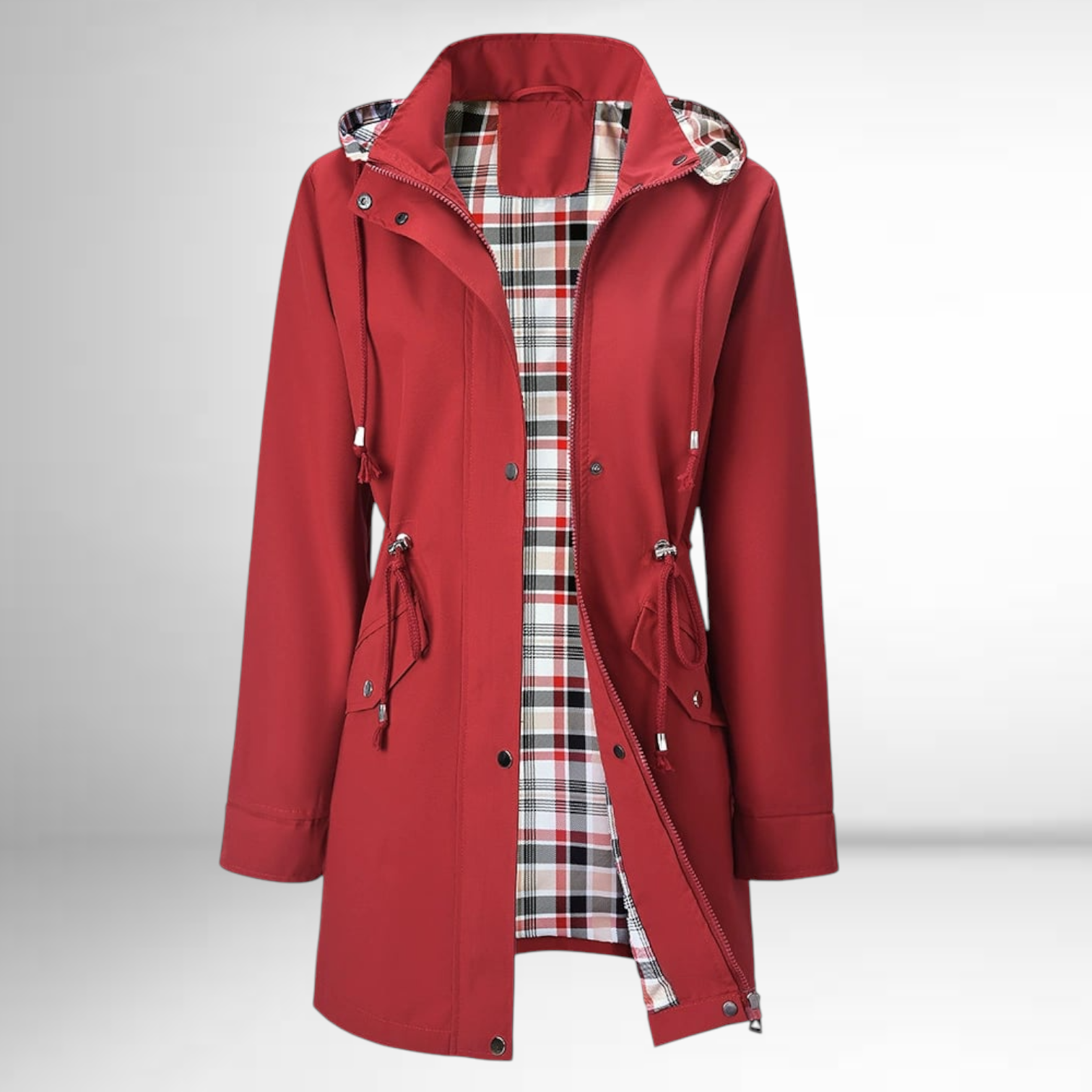 Solveig Veste imperméable à capuche