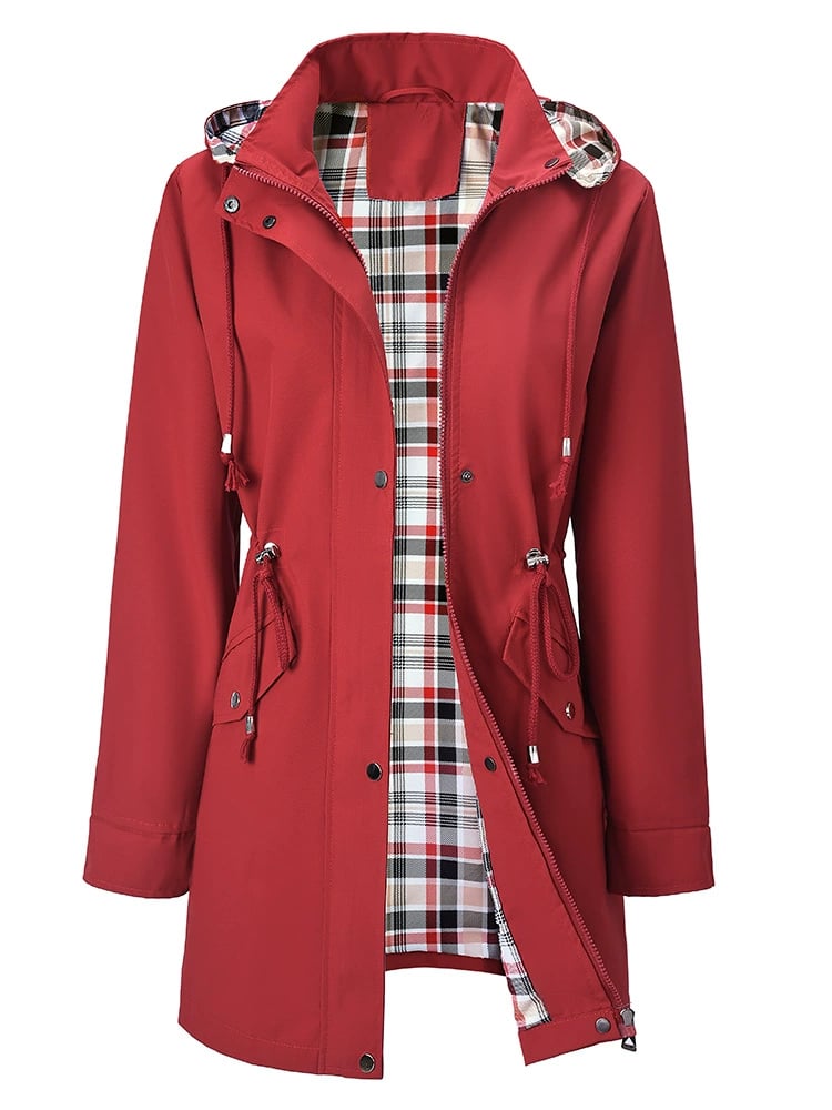 Solveig Veste imperméable à capuche