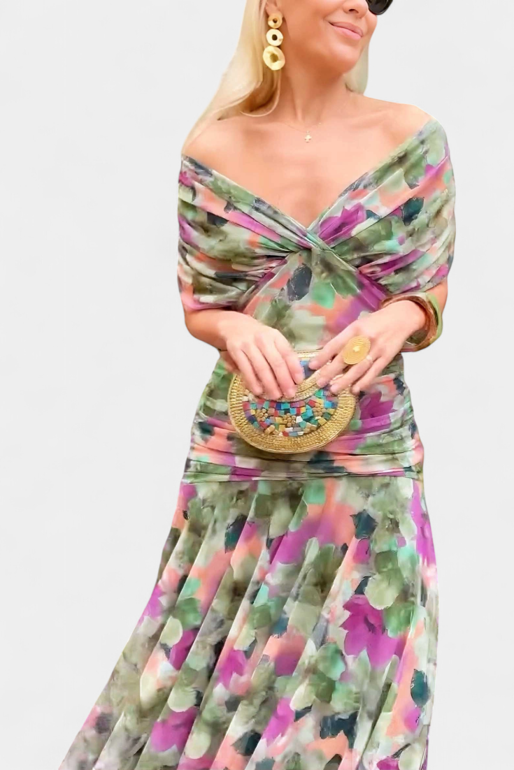 Andora robe longue maxi à motif floral
