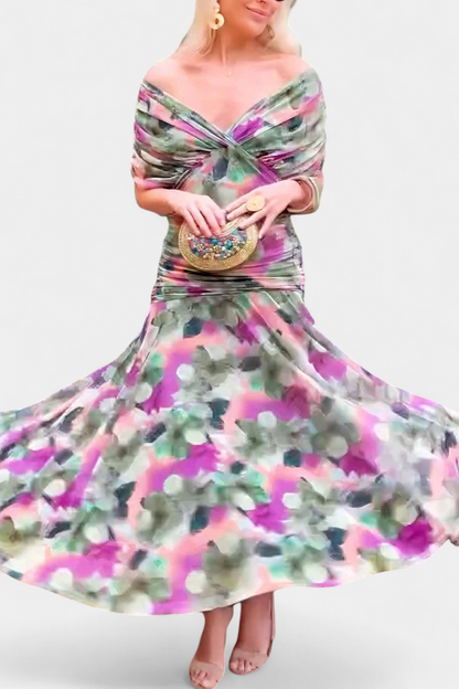 Andora robe longue maxi à motif floral