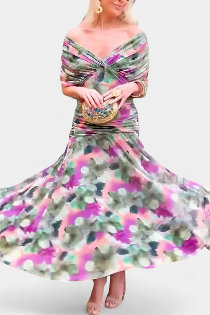Andora robe longue maxi à motif floral
