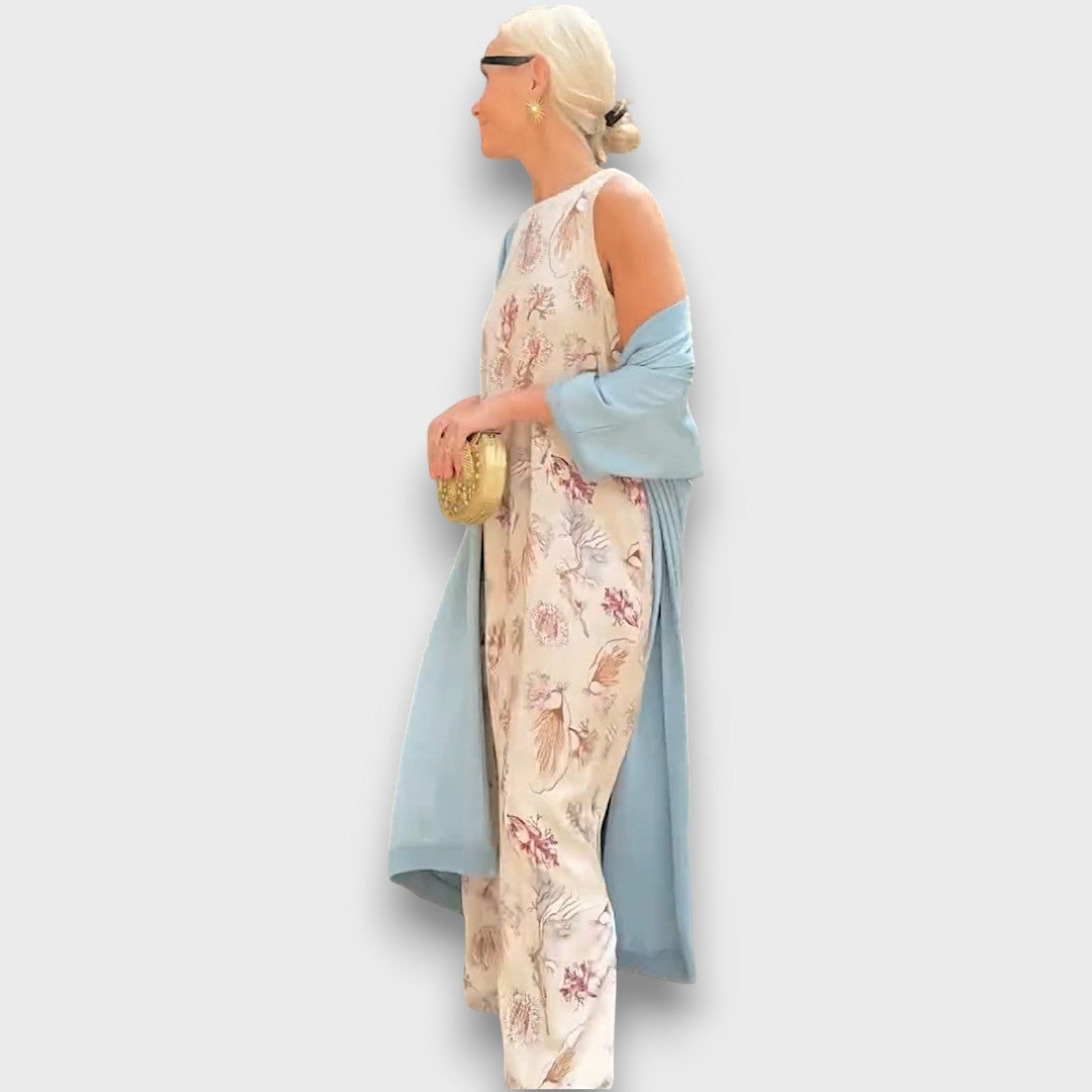 Vera Robe longue avec cardigan