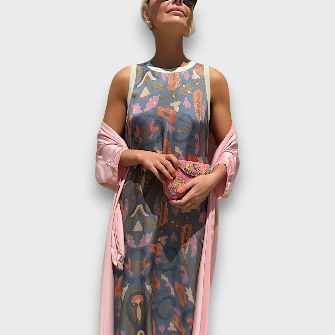 Vera Robe longue avec cardigan