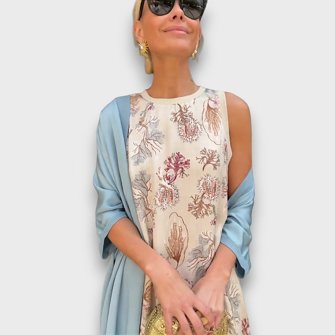 Vera Robe longue avec cardigan